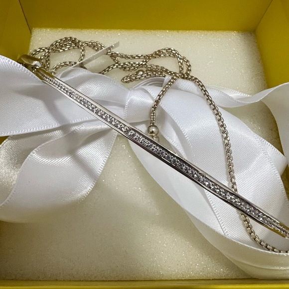 NWT Kendra Scott RARE & Retired Scottie Necklace Yellow Gold & Inlaid CZ’s GORG! - Picture 13 of 16